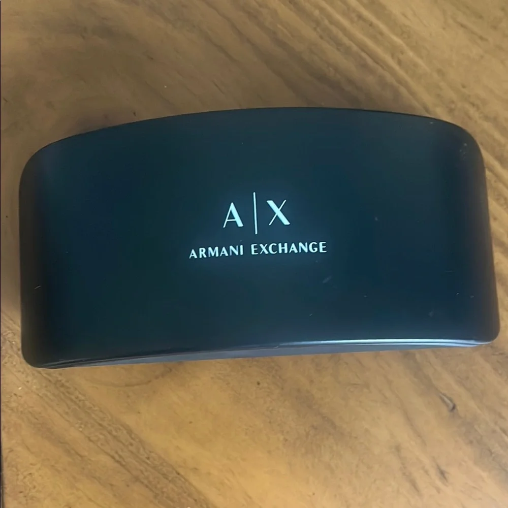 Armani Exchange Black large case for glasses NWOT